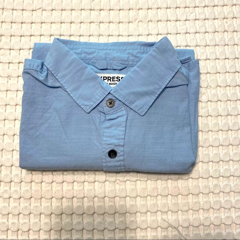 Express Light blue collared shirt